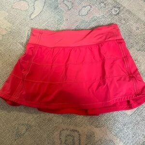 lululemon athletica Red Mini Skirt